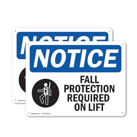 Signmission 12 in Height, 18 in Width, Aluminum, Rectangle OS-2PACK-NS-A-1218-L-12454